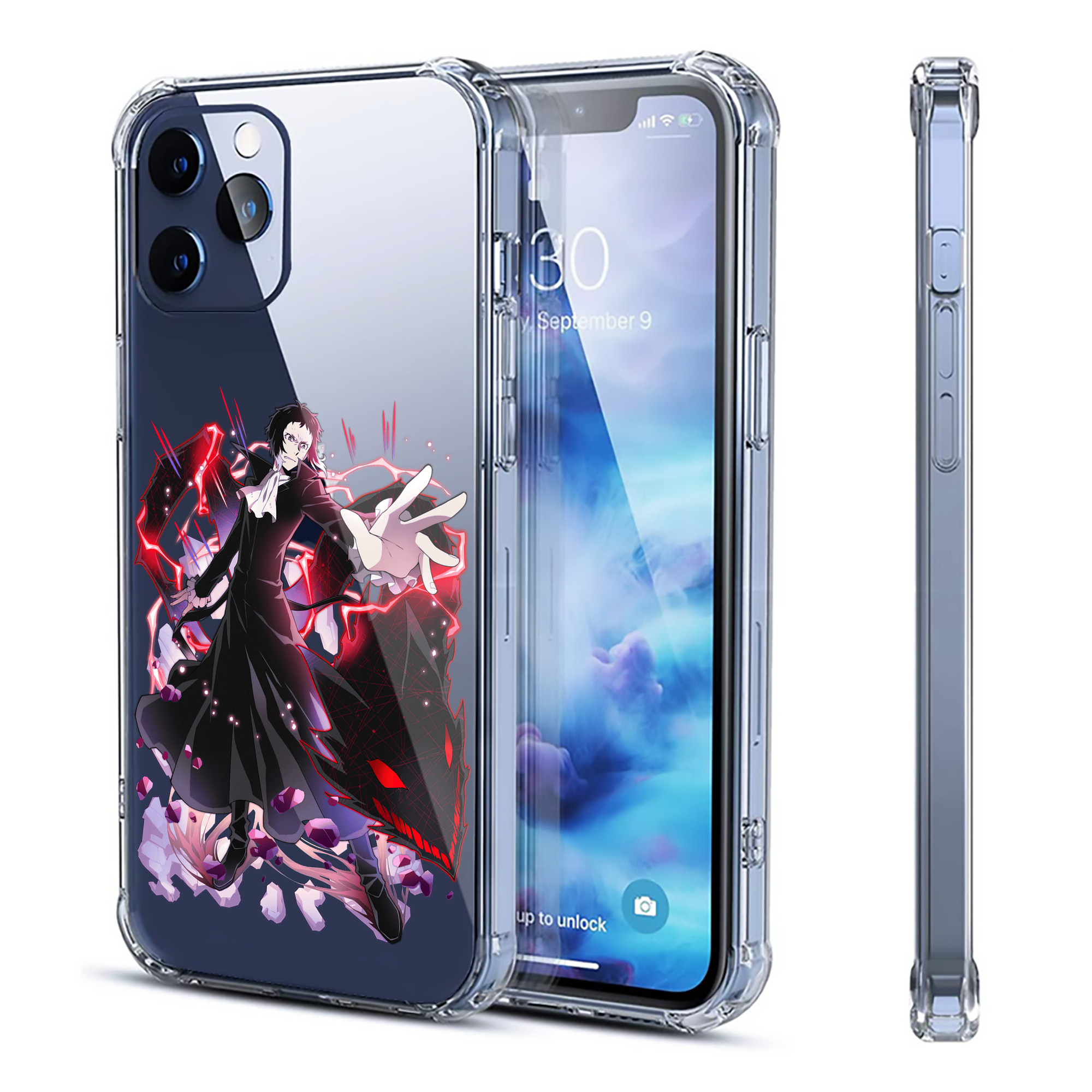 （画像用） 文豪ストレイドッグス Bungo Stray Dogs 【iPhone 12シリーズ対応】透明スマホケース（クリアソフトケース）